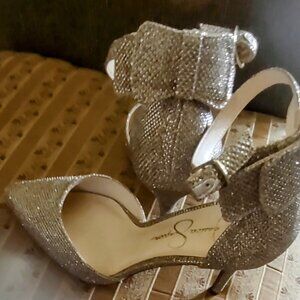 Jessica Simpson Golden High Heels - Size 7.5